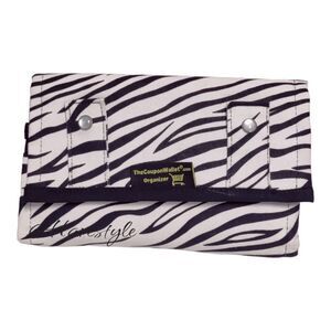 The coupon wallet zebra fabric organizer